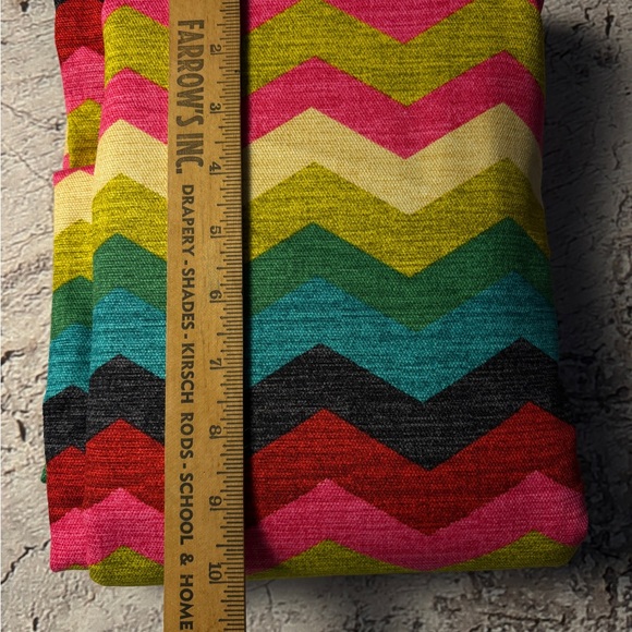 Waverly Other - Waverly Medium Weight Fabric, Panama Wave Desert Flower Chevron Pattern